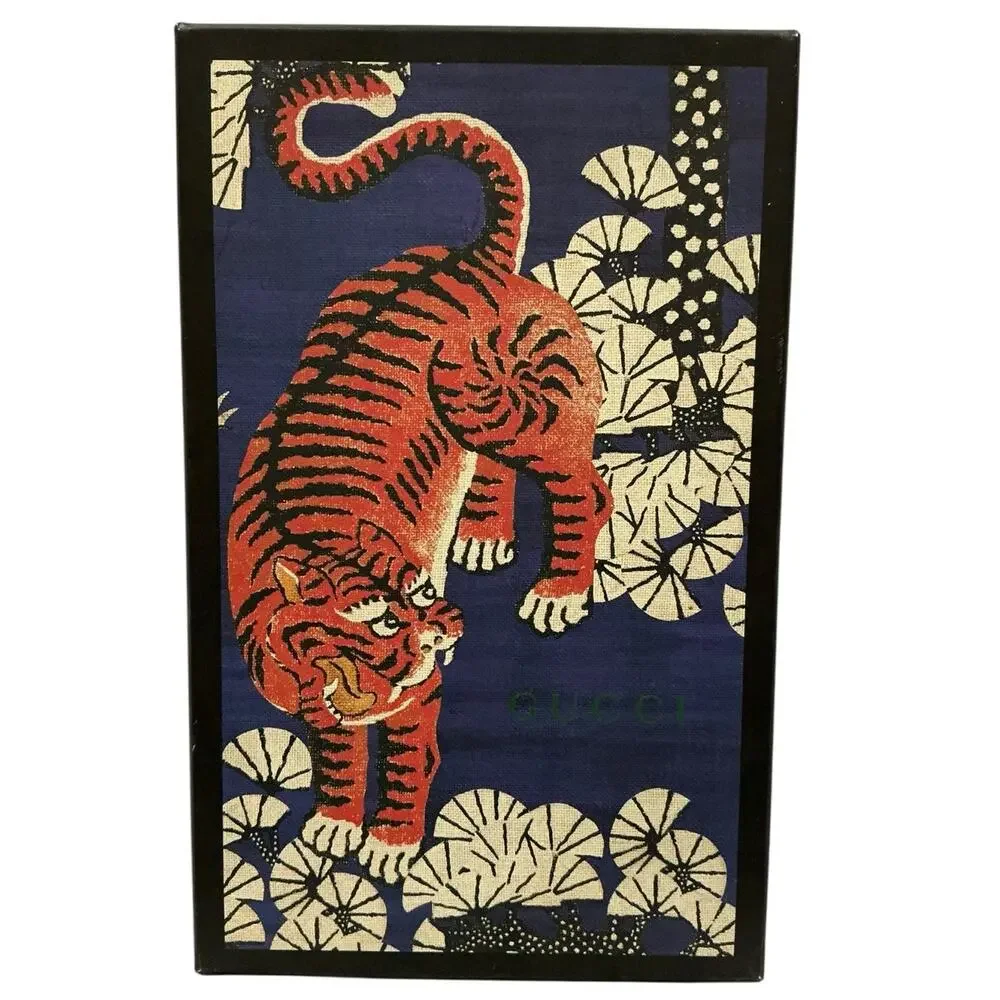 Gucci Bengal Tiger Floral Supreme Monogram Canvas Rare Espadrilles Size 7 1/2 - Picture 13 of 13